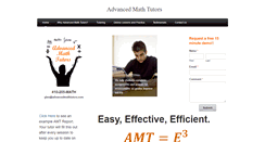Desktop Screenshot of advancedmathtutors.com