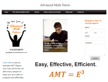 Tablet Screenshot of advancedmathtutors.com